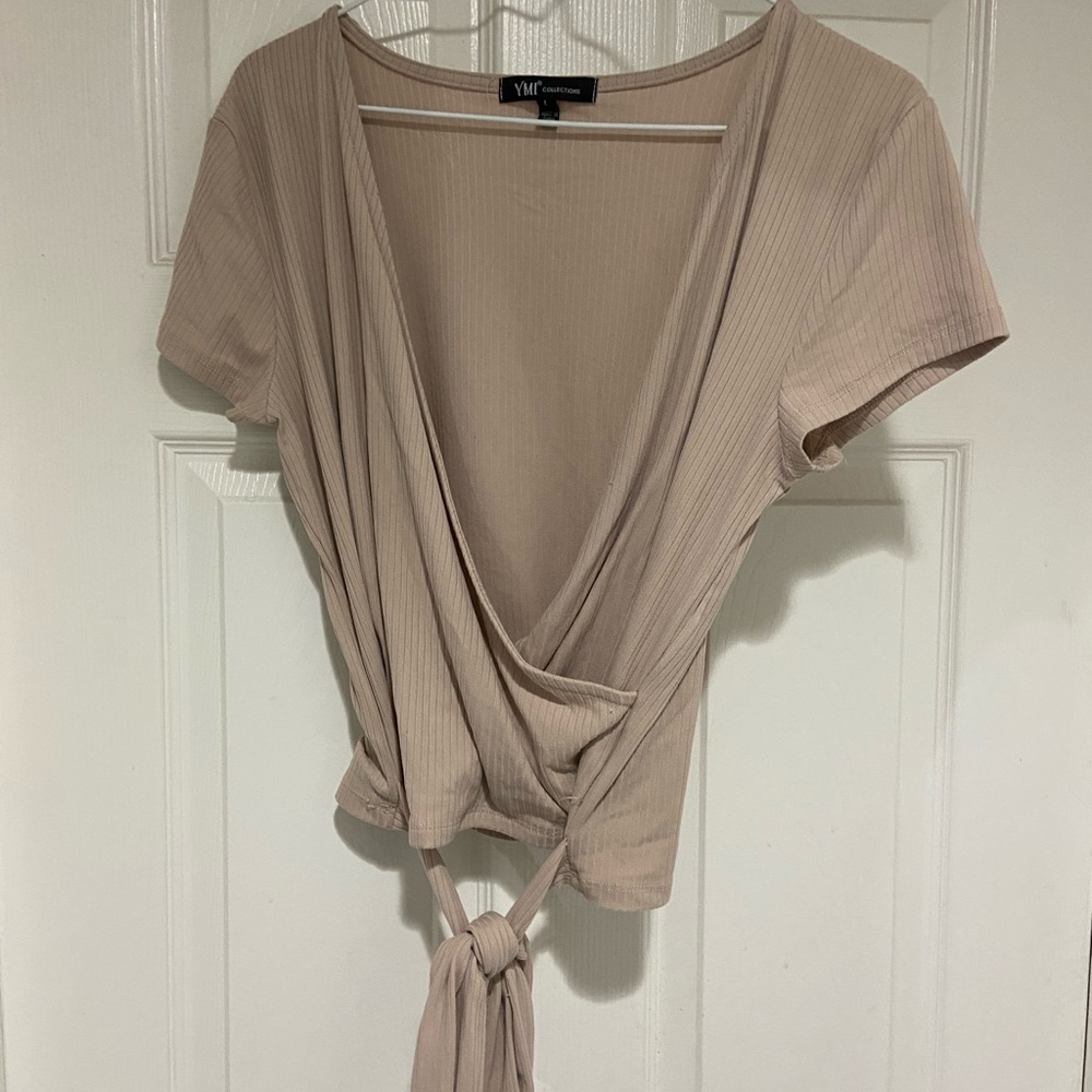 Beige/Tan Crop Top Size Large